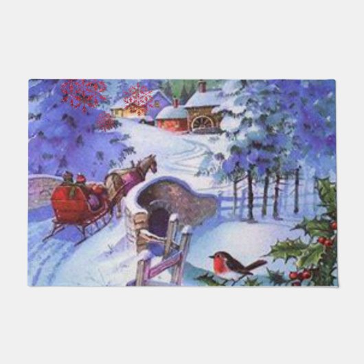 Kerstmat Deurmat (Voorkant)