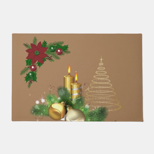 Kerstmat, Kerstkaars Deurmat (Voorkant)