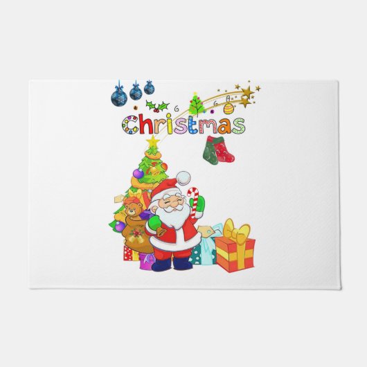 Kerstmat, Kerstman Deurmat (Voorkant)