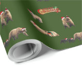 kerstmatpapier voor beren cadeaupapier (Rol Hoek)