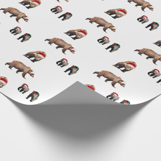 kerstmatte papier voor grizzly-beren (Hoek)