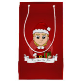 kerstmeisje cartoon kleine cadeautas (Voorkant)
