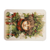 Kerstmeisje Custom 8 van 25 Magneet (Horizontaal)