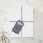 Kerstmeisje Gnome Cadeaulabel (Met Touw)