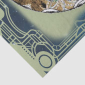 kerstmeisje met Drink en bomen Tissuepapier (Detail)