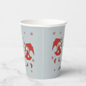 Kerstmeisje Papieren Bekers (Rechts)