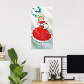 kerstmeisje poster (Thuiskantoor)