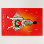  kerstmeisje van 50 jaar Grote puzzel (Horizontaal)