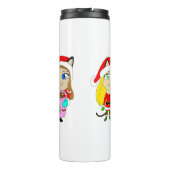 kerstmeisjes thermosbeker (Achterkant)