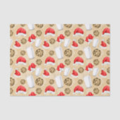 kerstmelk en koekjes, geventileerd patroon tissuepapier (Voorkant)