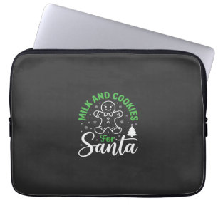 Kerstmelk en koekjes voor Sinterklaas Laptop Sleeve