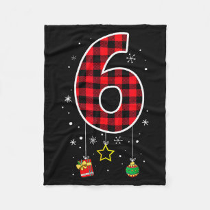 Kerstmeme nummer 6 Grappige spreuk 6 7 Zes Zeven K Fleece Deken