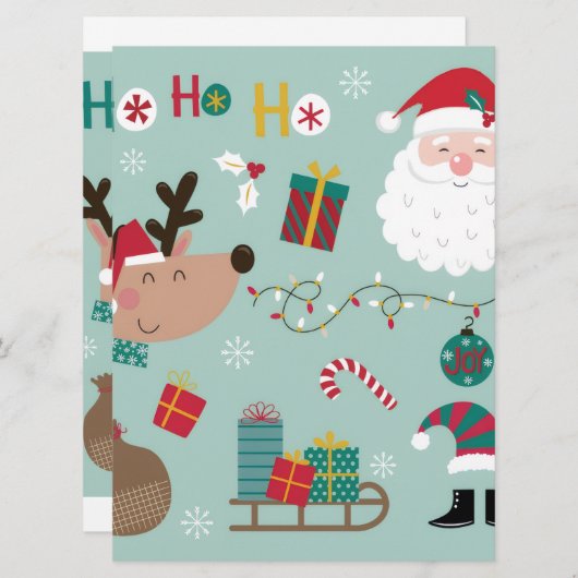 Kerstmenu Menu (Voorkant / Achterkant)