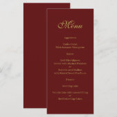 Kerstmenu Menu (Voorkant / Achterkant)