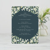 Kerstmenu met Sneeuwbes+Eucalyptus 4 gangen Menu (Staand voorkant)