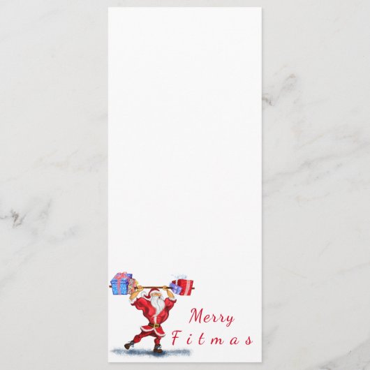 Kerstmenu Sinterklaas met Cadeaus - Grappig Menu (Achterkant)