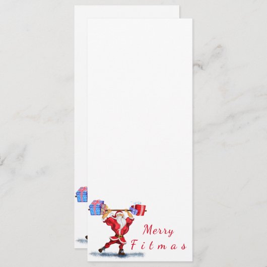 Kerstmenu Sinterklaas met Cadeaus - Grappig Menu (Voorkant / Achterkant)