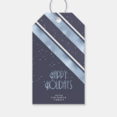 Kerstmerk Blauw ID862 Cadeaulabel (Voorkant)