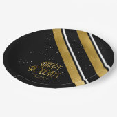 Kerstmerk Gold/zwart ID862 Papieren Bordje (Gekanteld)