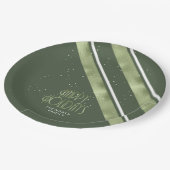 Kerstmerk groen/wit ID862 Papieren Bordje (Gekanteld)