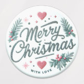 Kerstmerken, Stickers voor Kaarten, Cadeaus (Design 2)