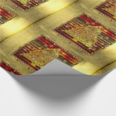 kerstmetaal cadeaupapier (Hoek)