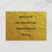 kerstmetaal visitekaartje (Achterkant)