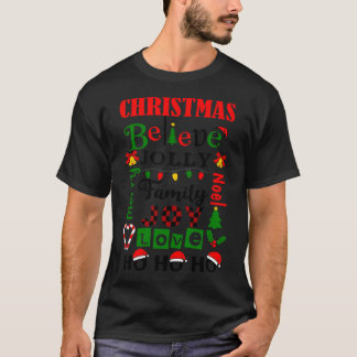 Kerstmetro Klassieke T-Shirt