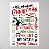 kerstmetro poster (Voorkant)