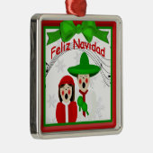 KerstMexicaan Carolers Couple Premium Ornament (Rechts)