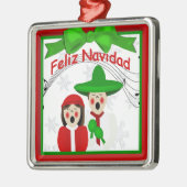 KerstMexicaan Carolers Couple Premium Ornament (Links)