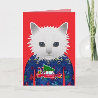 KERSTMIJS FUN KATTENKAART KAART
