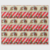 Kerstminkado-kabouter Cadeaupapier (Vlak)