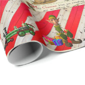 Kerstminkado-kabouter Cadeaupapier (Rol Hoek)