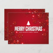 Kerstmis 10 feestdagenkaart (Voorkant / Achterkant)