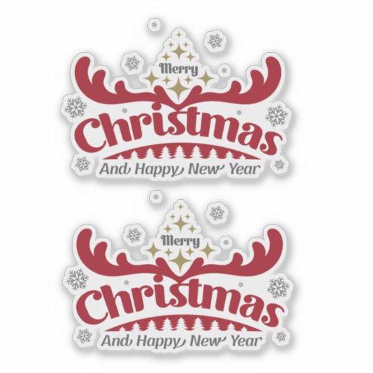 Kerstmis 12 sticker (Voorkant)