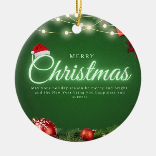 Kerstmis 14 keramisch ornament (Voorkant)