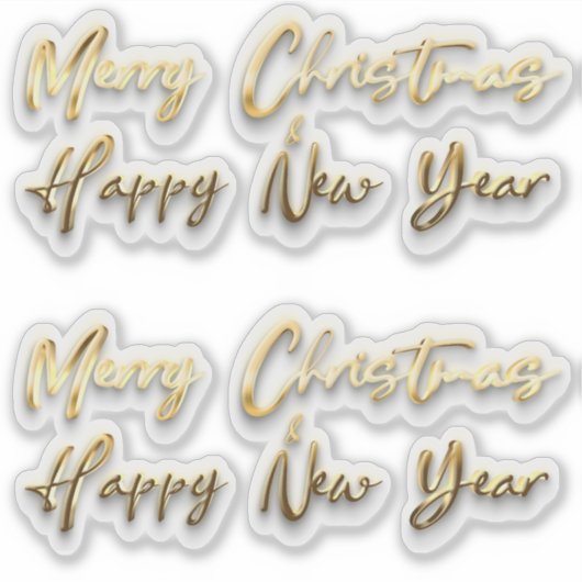 Kerstmis 14 sticker (Voorkant)