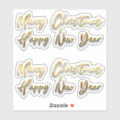 Kerstmis 14 sticker (Vel)