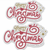 Kerstmis 15 sticker (Voorkant)