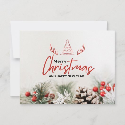 Kerstmis 16 feestdagenkaart (Voorkant)