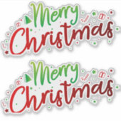 Kerstmis 16 sticker (Voorkant)