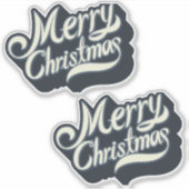 Kerstmis 17 sticker (Voorkant)