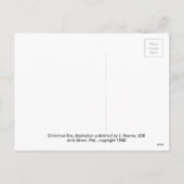 Kerstmis 1880 feestdagenkaart (Achterkant)