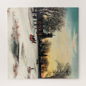 Kerstmis, 1889,  schilderij, legpuzzel (Horizontaal)