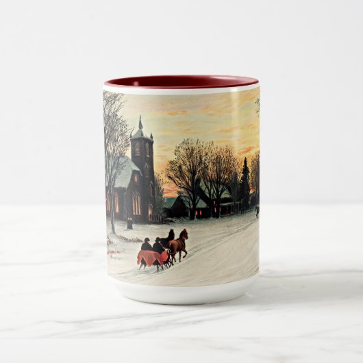 Kerstmis, 1889,  schilderij, mok (Midden)