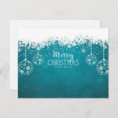 Kerstmis 18 feestdagenkaart (Voorkant / Achterkant)