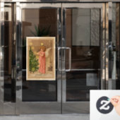  Kerstmis 1910 Raamsticker (Kantoordeur)