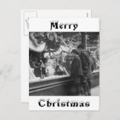 Kerstmis, 1920 feestdagenkaart (Voorkant / Achterkant)