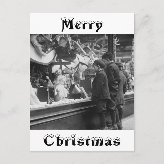 Kerstmis, 1920 feestdagenkaart (Voorkant)